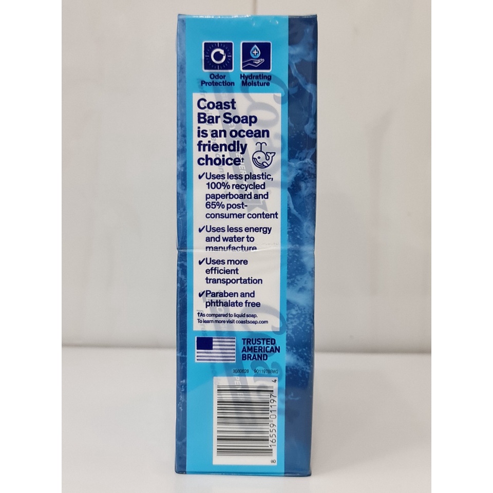 Lốc 8 Bánh Xà Bông Coast 113g USA