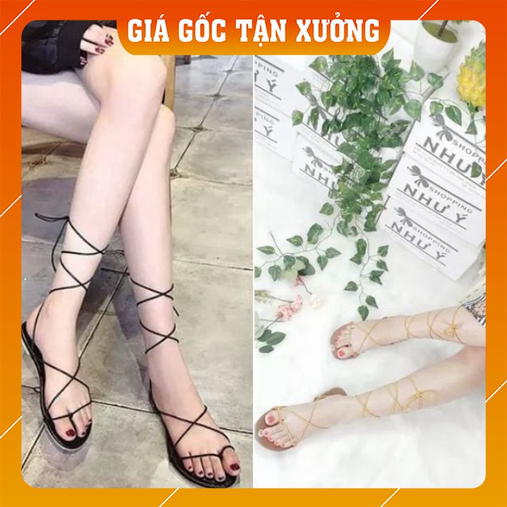 Sandal thắt dây bản ngang [HÀNG CÓ SẴN]