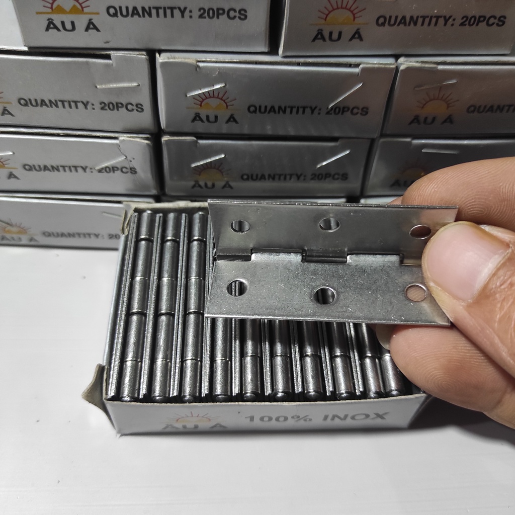 Lề lá 5F Inox - lề tủ nhôm