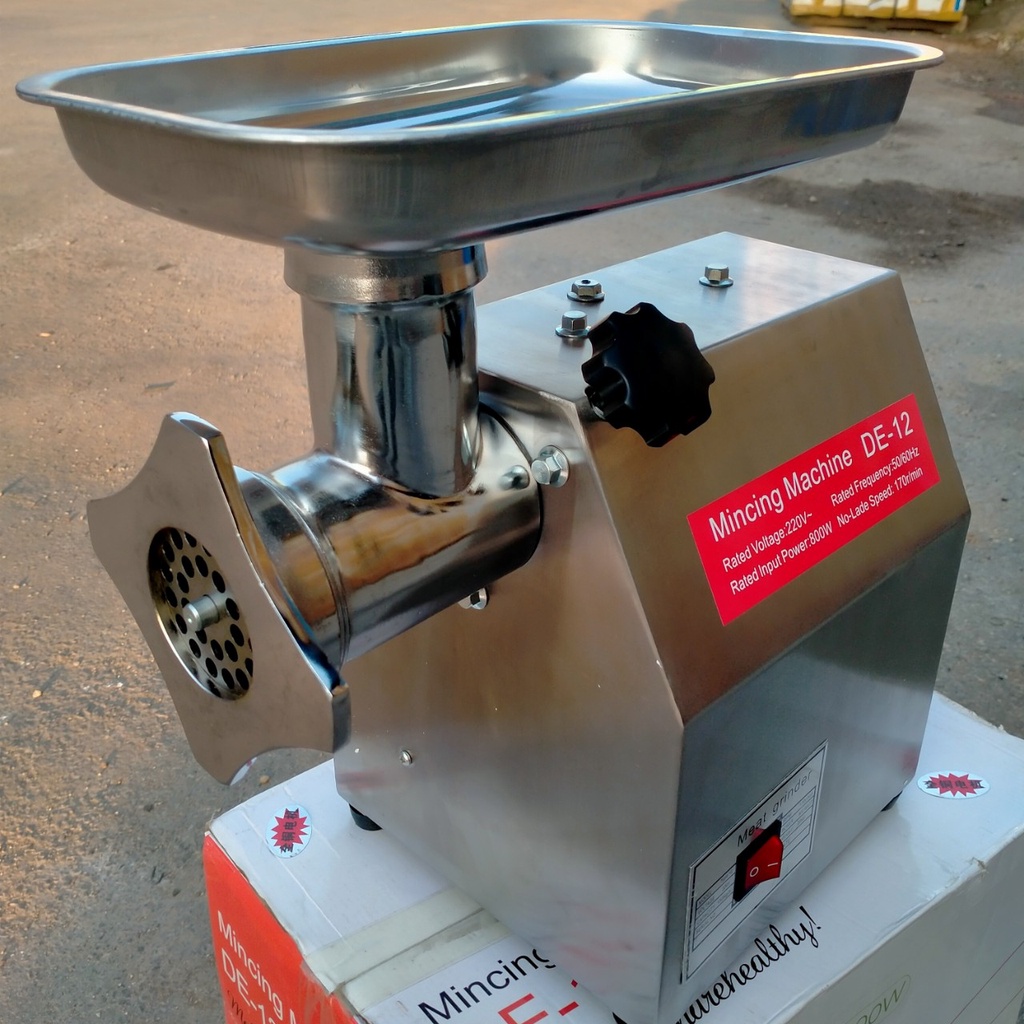 Máy xay thịt công nghiệp đa năng DE12 công suất 800w Máy đùn thịt inox bảo hành 12 tháng