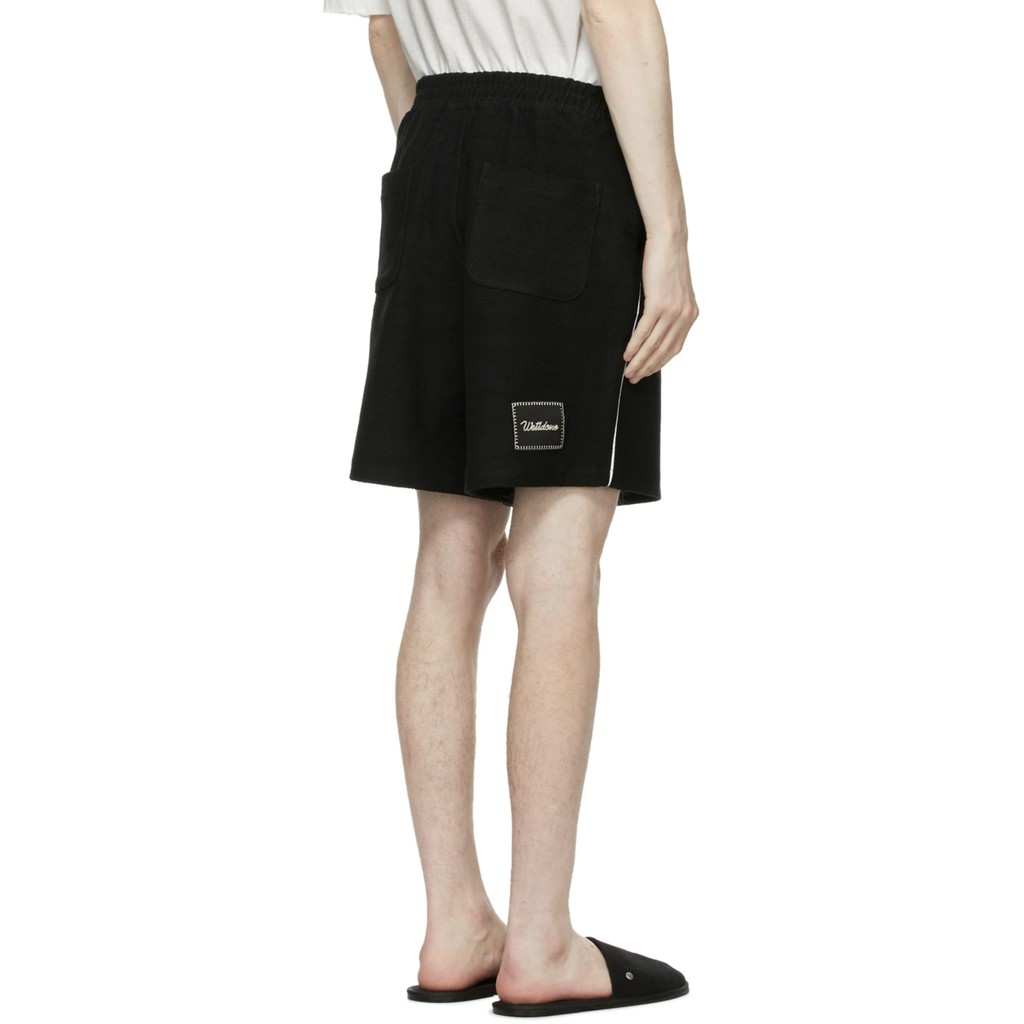 we11done 21ss reverse white gold embroidered letter appliqué lovers same five-point pants | BigBuy360 - bigbuy360.vn