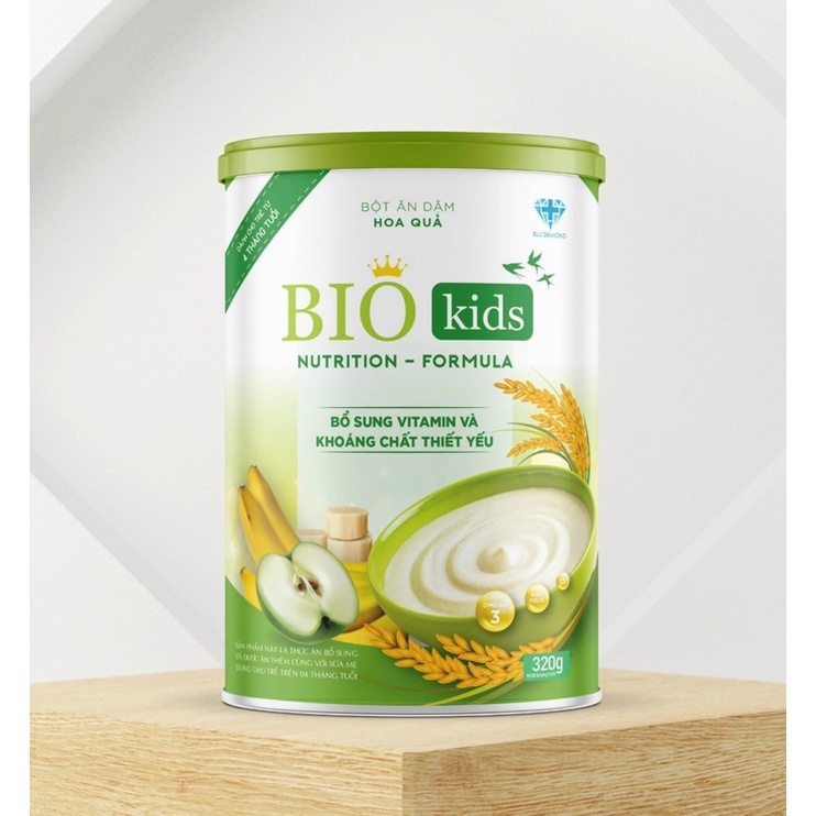 Bột ăn dặm cho bé Bio kids pha sẵn thơm ngon dinh dưỡng