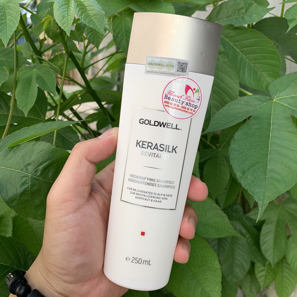 Combo gội và tinh chất mọc tóc Goldwell Kerasilk Revitalize Redensifying 250ml/100ml