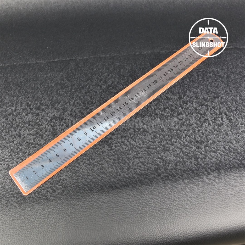 Thước kẻ inox đo thun 20cm 30cm - DATA SlingShot
