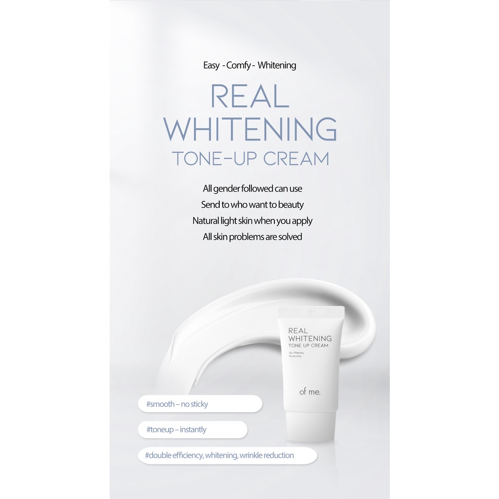 Kem Dưỡng Trắng Face & Body OFME REAL WHITENING TONE UP CREAM 50ml