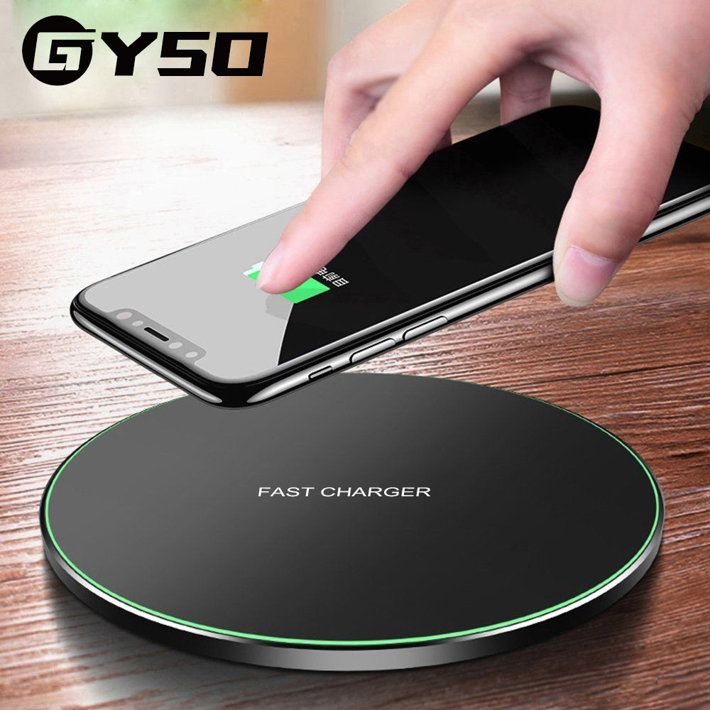 GYSO 15W Fast Wireless Charger For Samsung Galaxy S10 S9/S9+ S8 Note 9 USB Qi Charging Pad for iPhone 11 Pro XS Max XR X 8 Plus