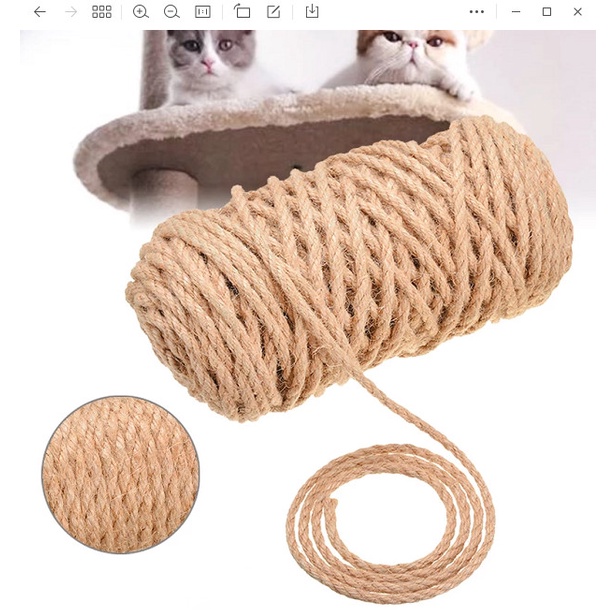 Đồ Chơi Kiểu Cây Gắn Dây Thừng Vui Nhộn Cho Mèo