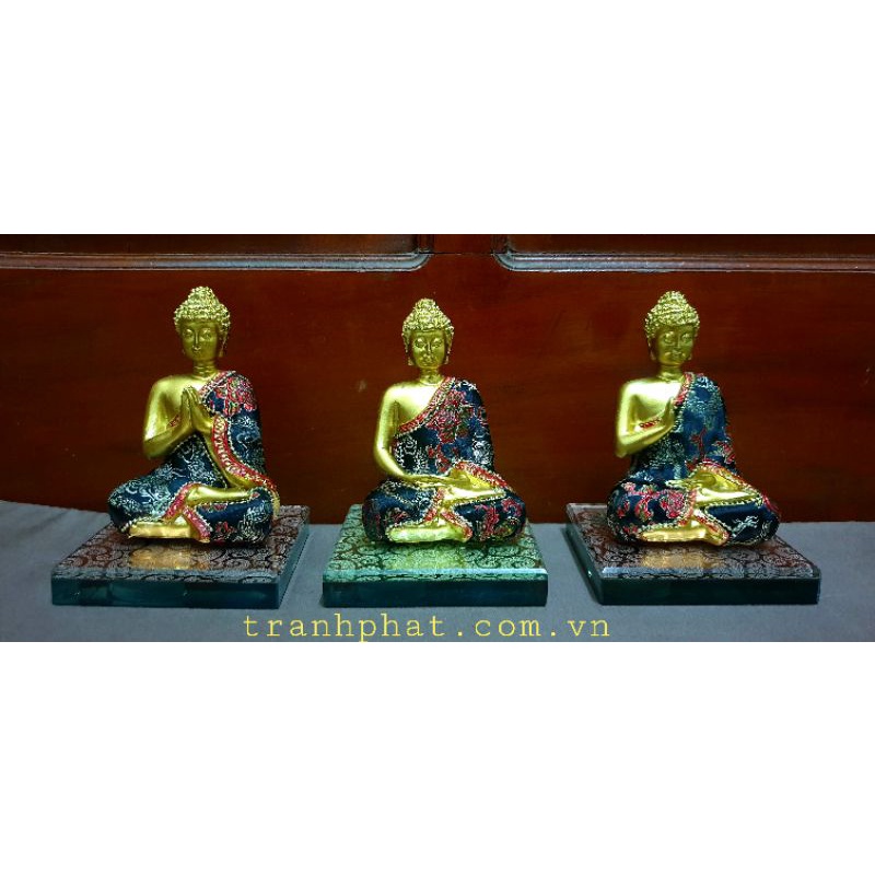 Tượng Phật Bổn Sư Thích Ca bằng đá 16cm