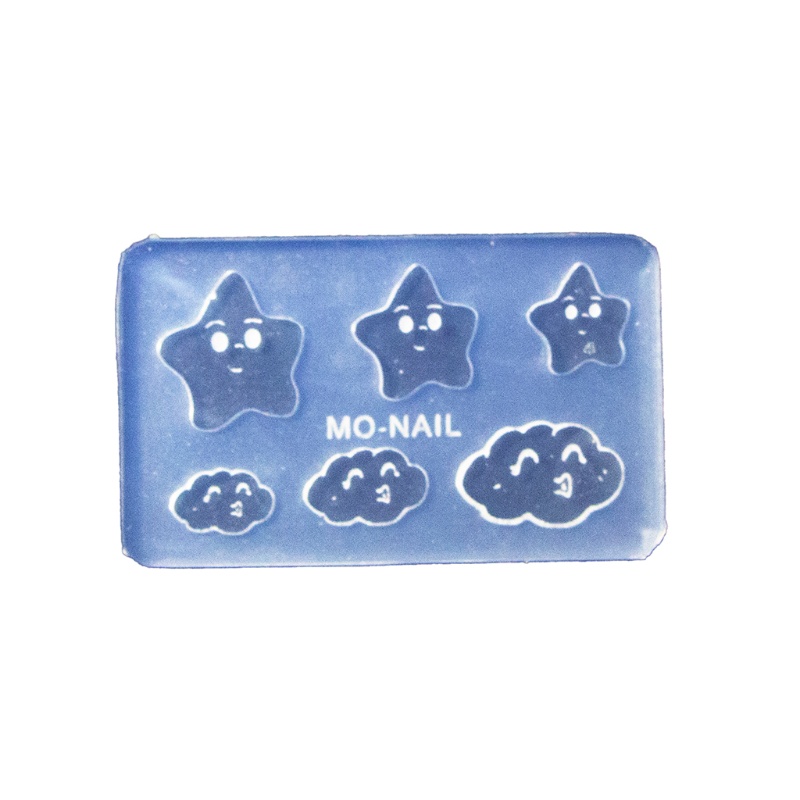 Khuôn Silicone Hình Đám Mây / Ngôi Sao / Mặt Trời / Mặt Trời Làm Móng Nghệ Thuật DIY