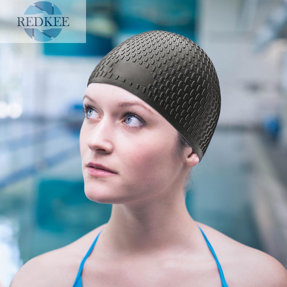 Mũ Bơi Silicone Bảo Vệ Tai Chống Thấm Nước Dành Cho Người Lớn