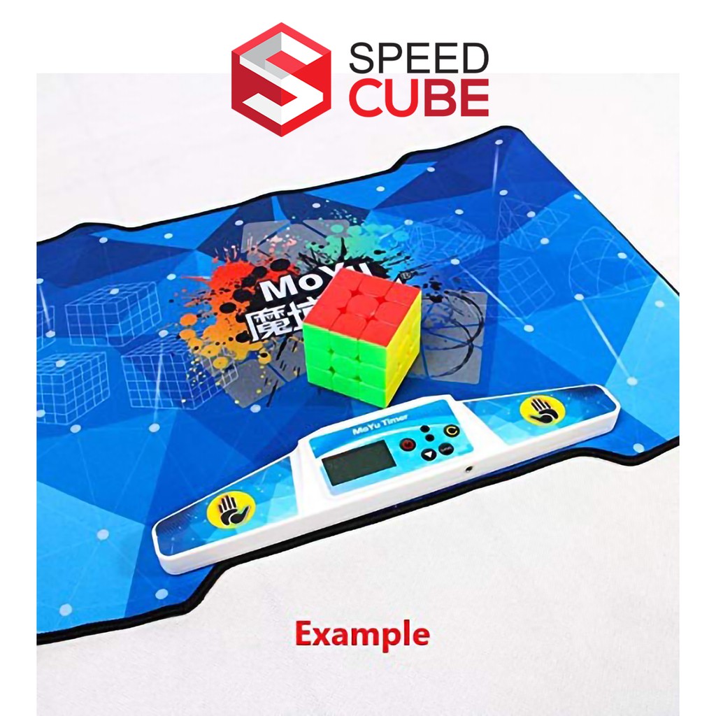 Đồng hồ đếm thời gian rubik timer, thảm rubik chính hãng moyu - shop speed cube