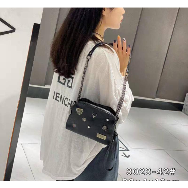 Túi Đeo Chéo Da Thật Nhiều Ngăn Phong Cách Hồng Kông Cho Nữ Boujia ins Siêu hot