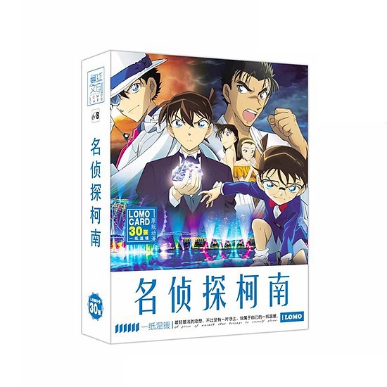 Lomo Conan Thám tử lừng danh 30 tấm (2 mẫu) bộ ảnh, thẻ hình truyện tranh anime chibi