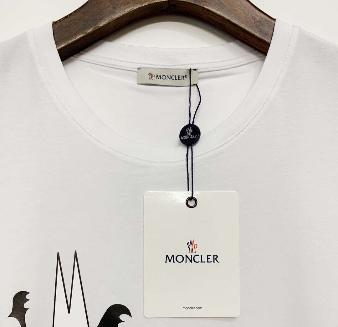 M0nc1er 2020 summer men's short-sleeved T-shirt, round neck, printed LOGO on the chest, casual fashion