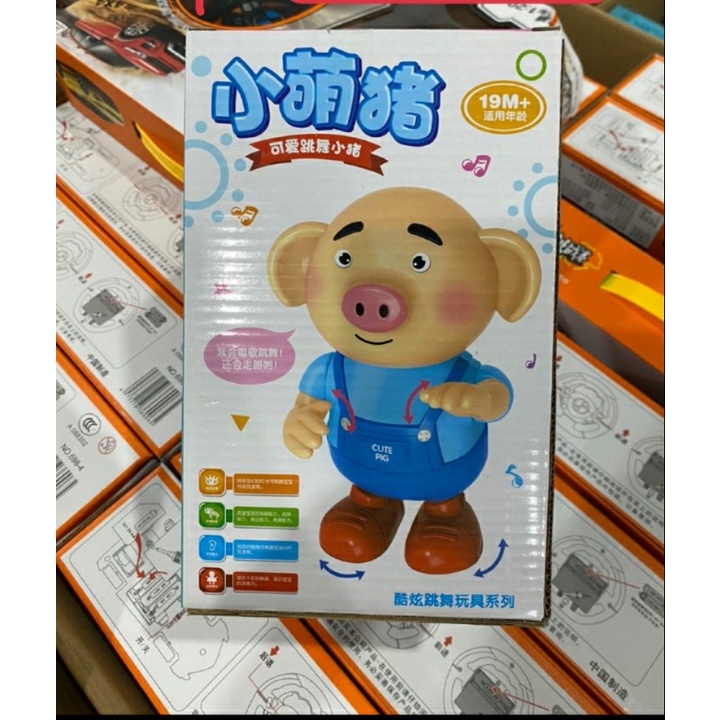 [Freeship] ĐỒ CHƠI HEO PIG DANCE DỄ THƯƠNG BIẾT NHẢY, BIẾT HÁT CÓ ĐÈN NHẤP NHÁY SIÊU HAY.shopmm m