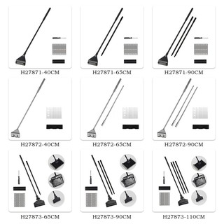 Công cụ vệ sinh bể cá 3 trong 1 gồm bàn chải + cây cào + lưới