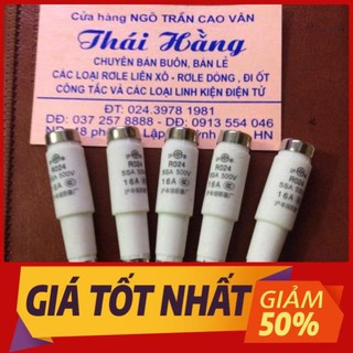 Cầu chì sứ 16 a /500 v giá cho 5 chiếc