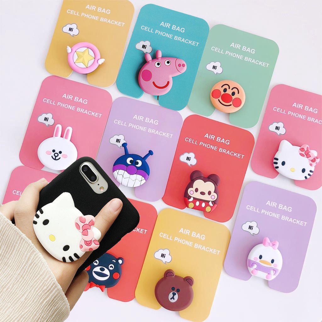 Vòng Nhẫn Đỡ Điện Thoại Hình Hoạt Hình Đáng Yêu