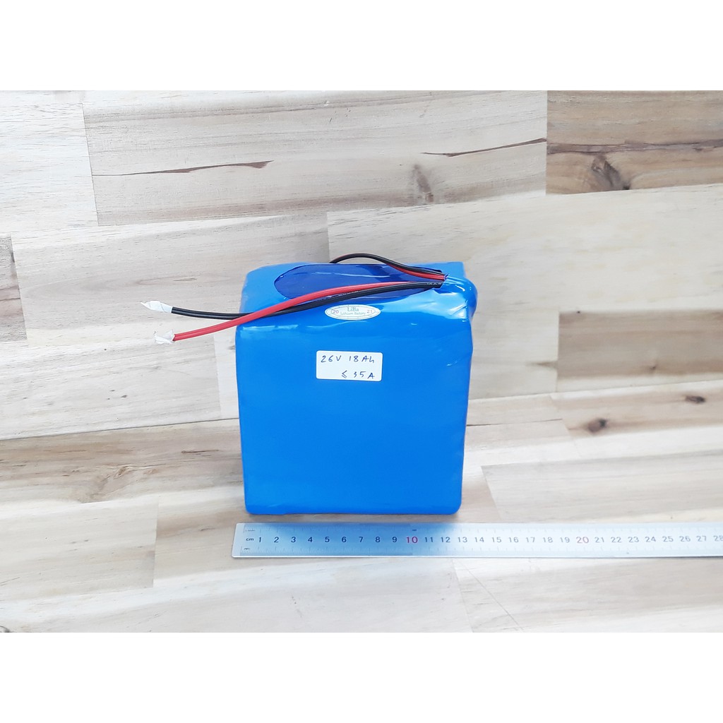 Pin Xe Đạp Điện 26V (7S) 10Ah ...20Ah, thay thế 2 bình Acquy 12V - LiBa