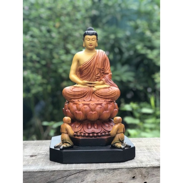 Tượng phật thích ca mâu ni gỗ hương cao 35 cm