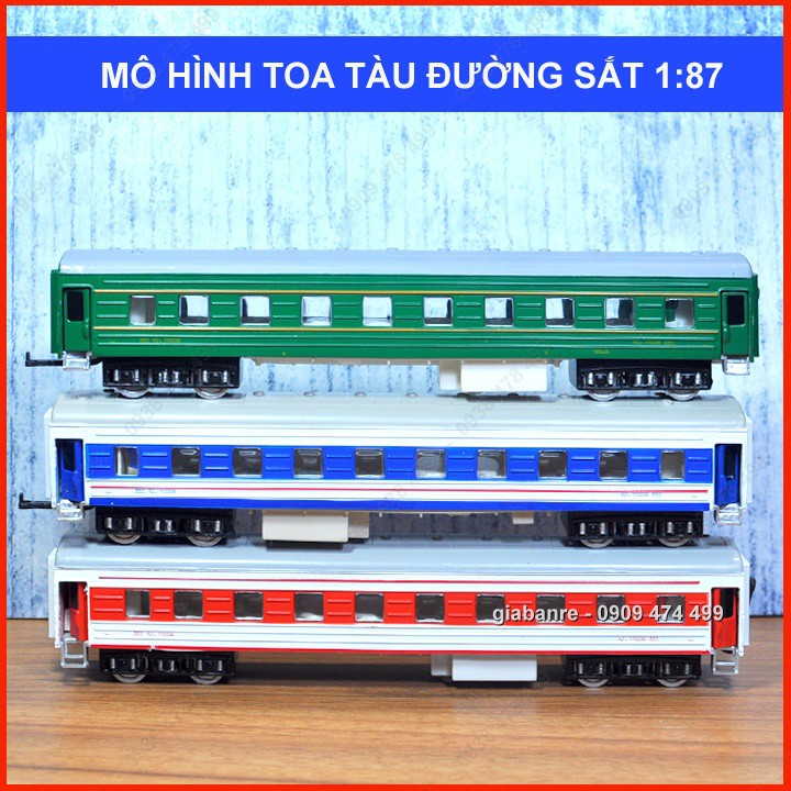 Mô Hình Toa Tàu Chở Khách Đường Sắt –Dài 24cm - 7771