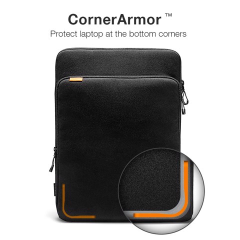 Túi chống sốc Tomtoc Protection Premium Macbook 15-16inch, chất liệu Cordura chống thấm tốt, ngăn chứa rộng rãi