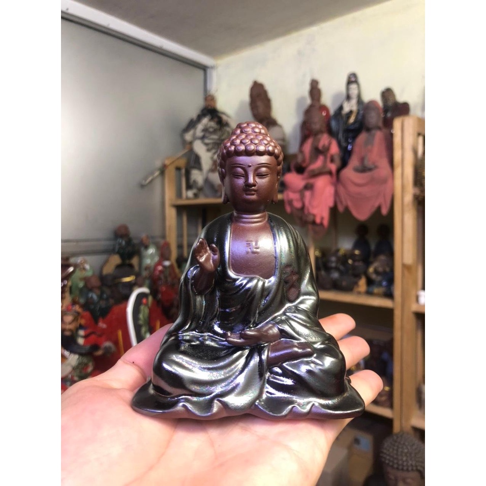 Tượng Như Lai ADIDA cỡ nhỏ trang trí decor hoặc để taplo xe ô tô mang lại may mắn và tài lộc- Tượng trang trí tiểu cảnh