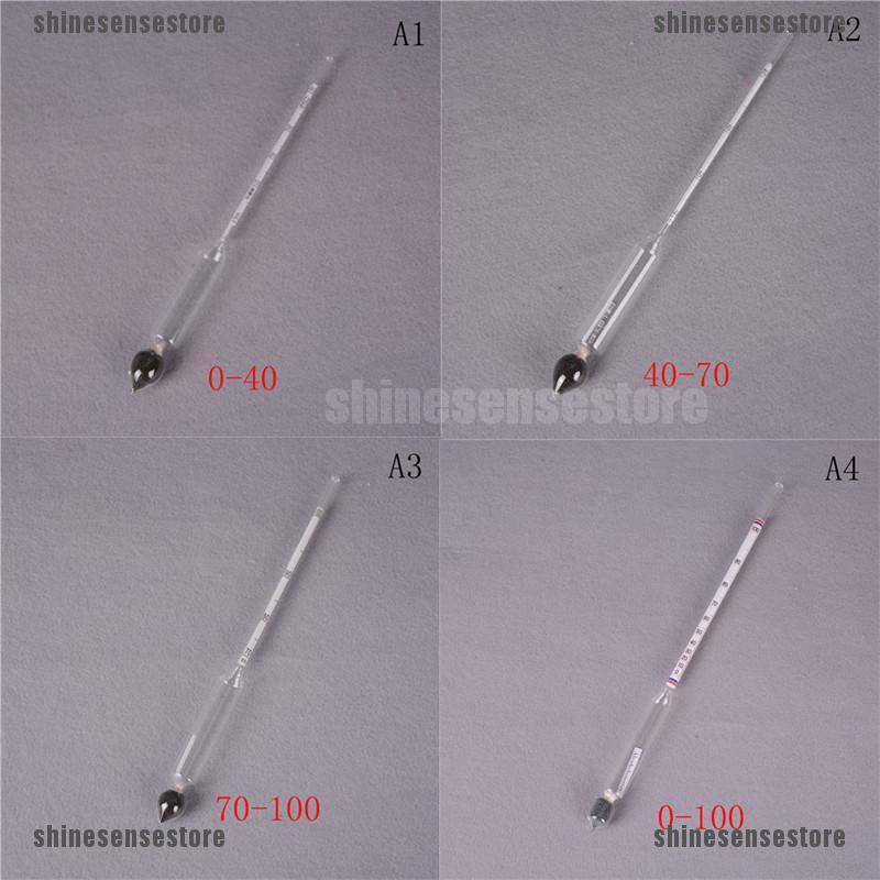 0-100% Hydrometer Máy đo nồng độ cồn Máy đo nồng độ cồn