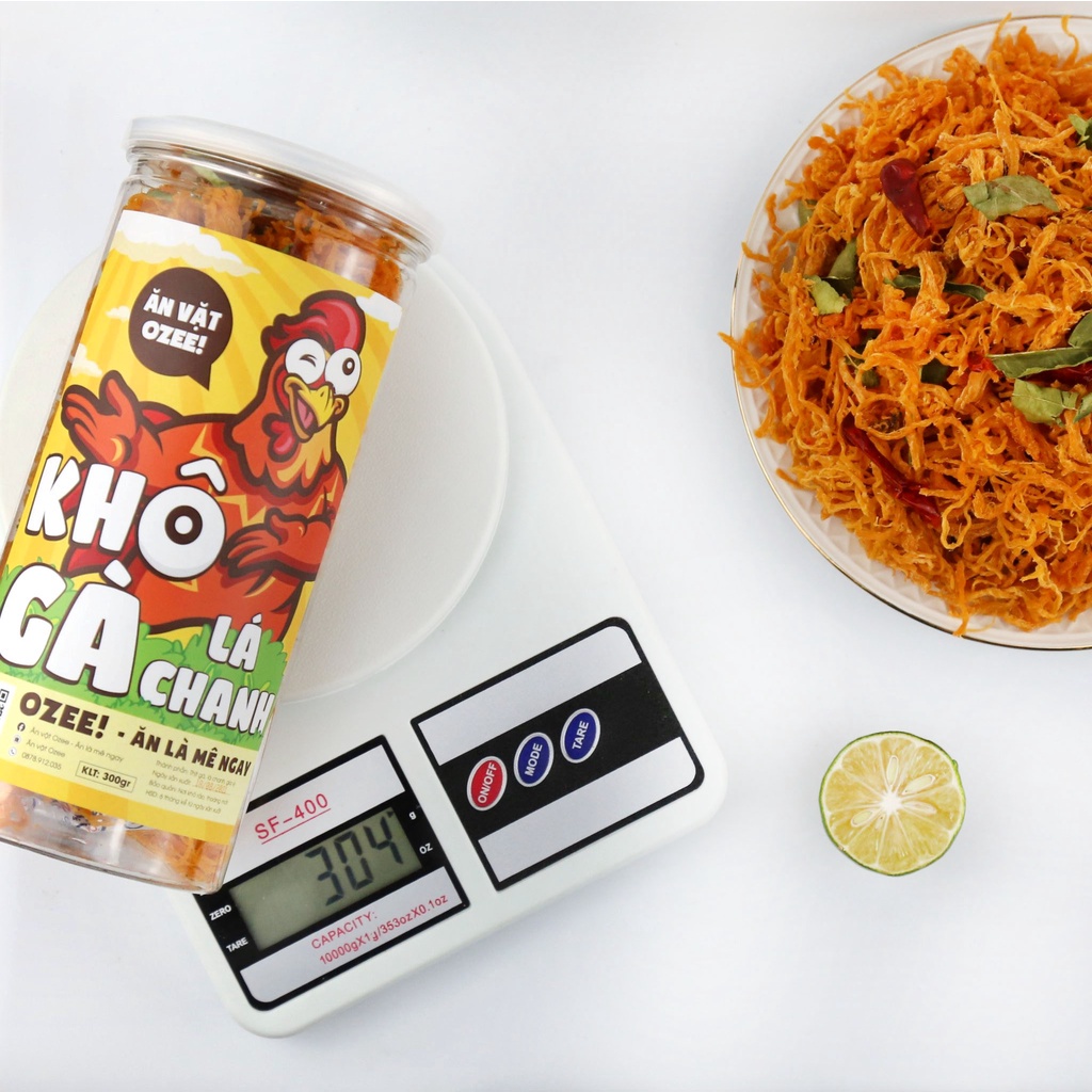 Khô gà lá chanh ozee hộp 300g - đồ ăn vặt Hà Nội siêu ngon | BigBuy360 - bigbuy360.vn