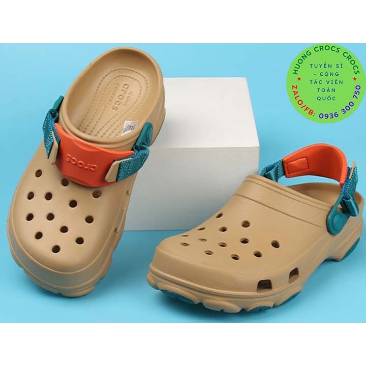 DÉP SỤC CROCS OFFROAD ALL TERRAIN CLOG MÀU KHAKI