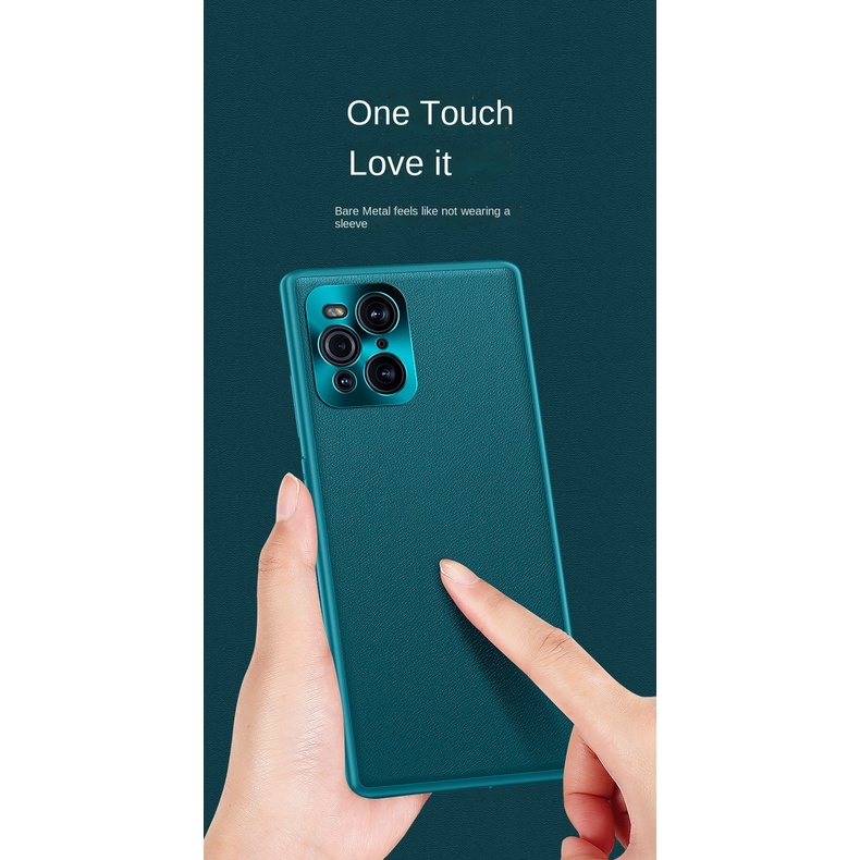 Ốp Điện Thoại Da Chống Sốc Cho OPPO Find X3 Pro