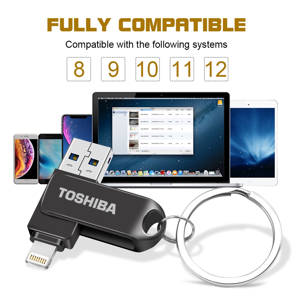 Ổ đĩa flash TOSHIBA 512GB USB 2 trong 1 OTG Type-c cho iOS