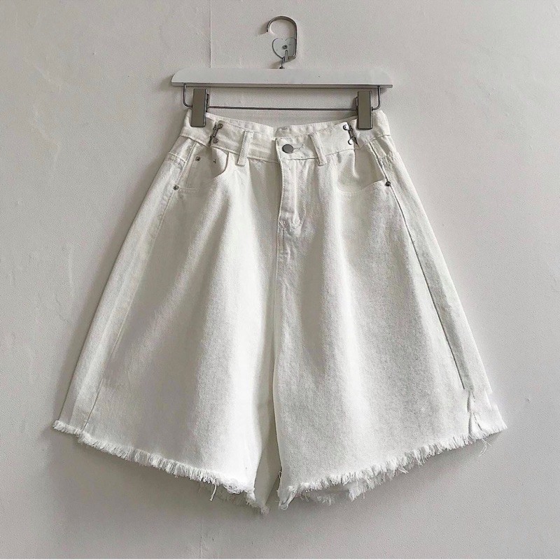 Quần short jeans nút gài ảnh thật | BigBuy360 - bigbuy360.vn