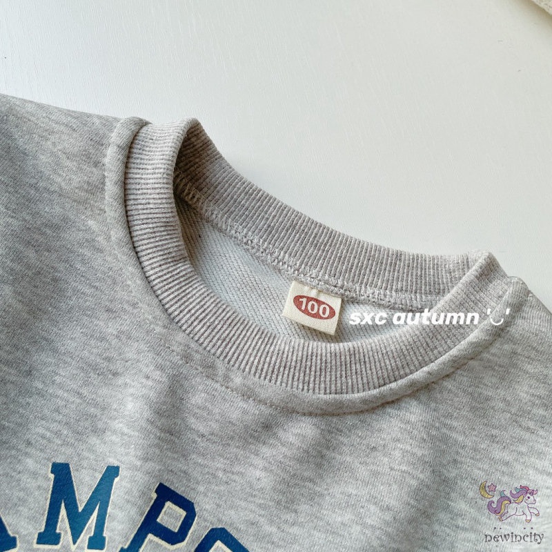 Áo Nỉ Dài Tay In Hình Gấu Hoạt Hình Thời Trang Mùa Thu Hàn Quốc Dành Cho Trẻ Nhỏ