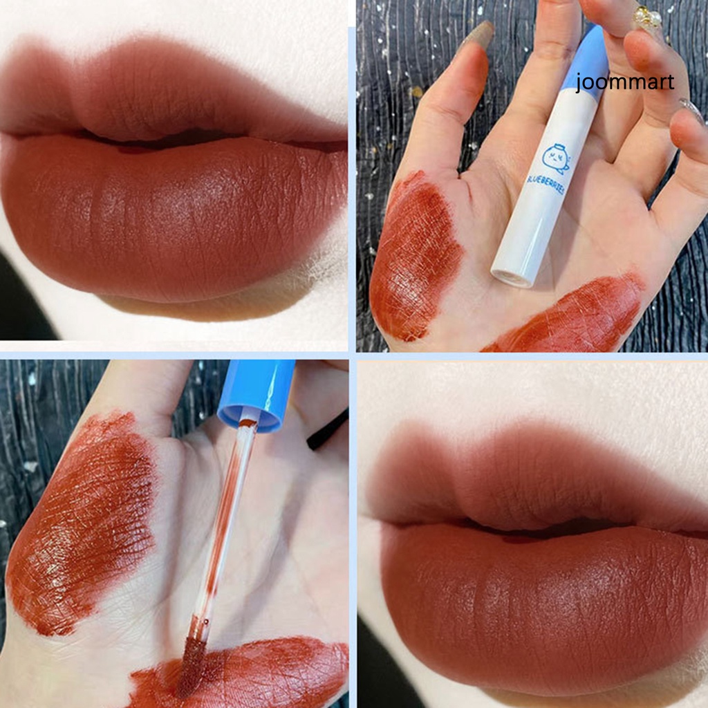 【JM】5Pcs 1.2g Lip Glaze Waterproof Long Lasting Velvet Colorful Lipgloss for Party