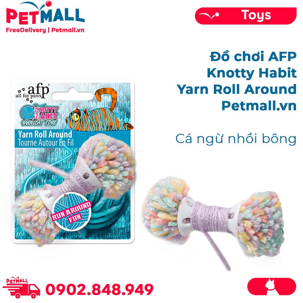 Đồ chơi AFP Knotty Habit Yarn Roll Around - Banh len 2 đầu Petmall