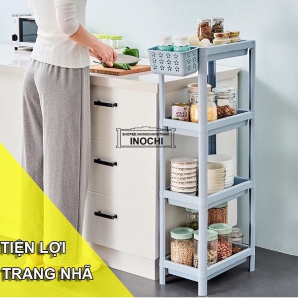 Kệ để đồ INOCHI 2/3/4 Tầng kệ nhà tắm để đồ trang điểm Lắp dắp tiện lợi