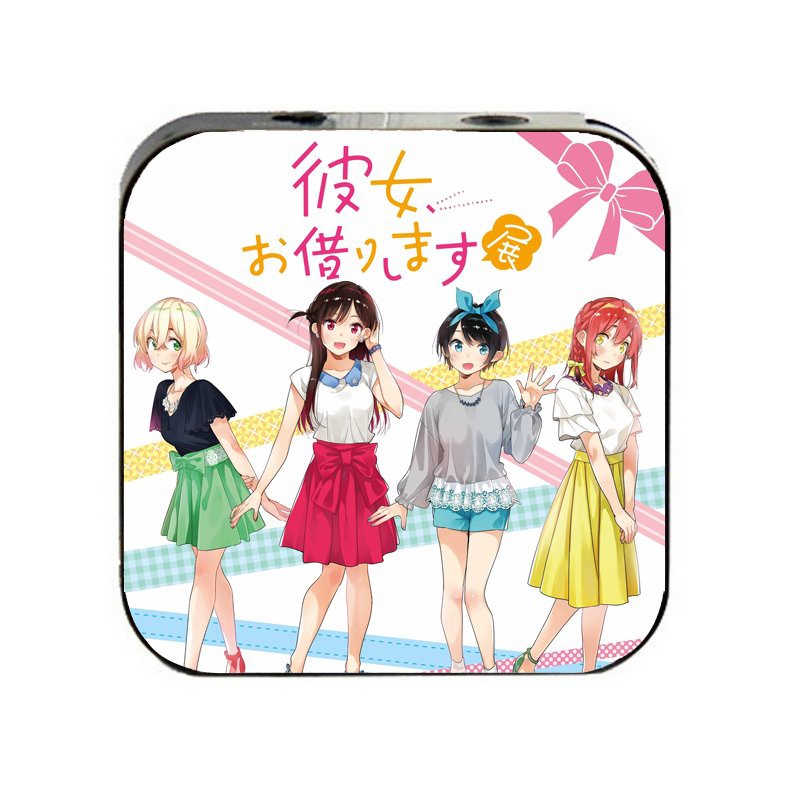 Máy nghe nhạc Kanojo Okarishimasu anime chibi cầm tay mini tặng tai nghe cắm dây có mic và dây sạc mp3