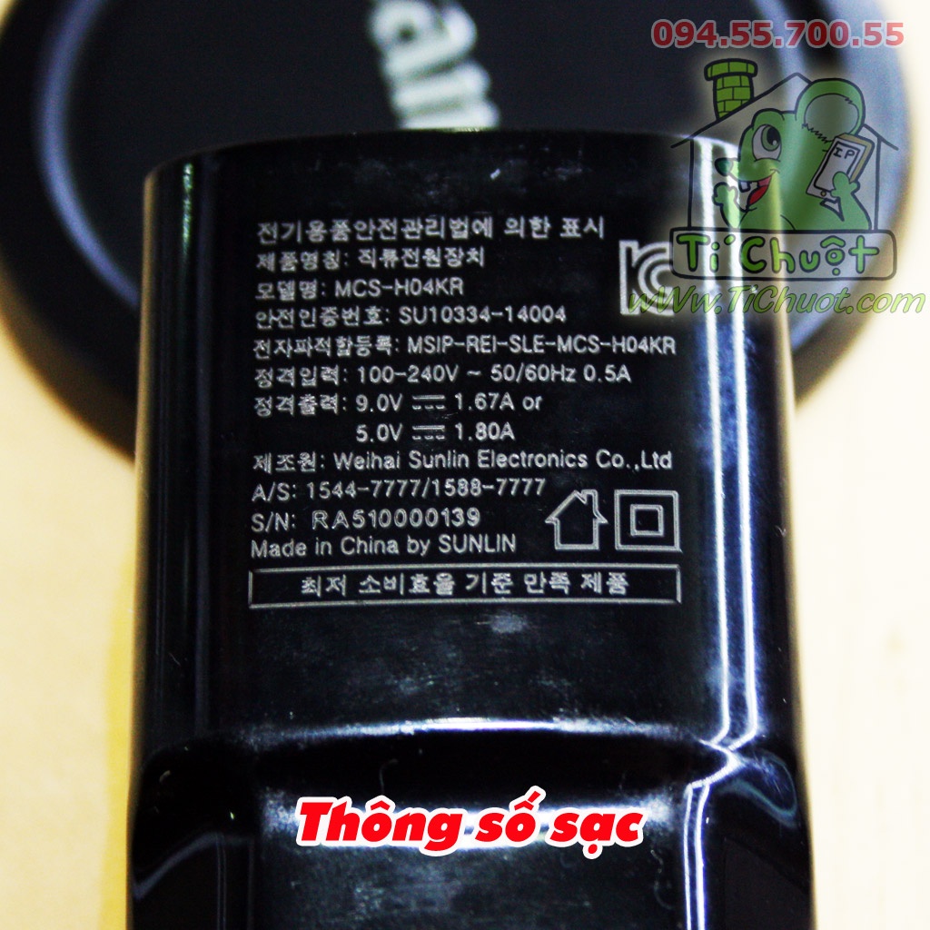 [Chính Hãng] Sạc Nhanh LG 15W Fast Charge 9V-1.67A MCS-H04KR ZIN