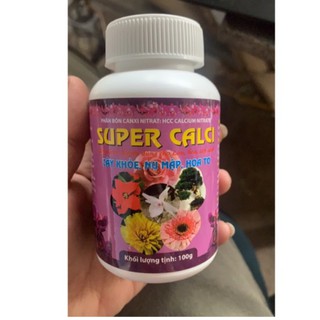 Phân bón lá super Canxi lọ 100gr (cây khoẻ, nụ mập, hoa to)