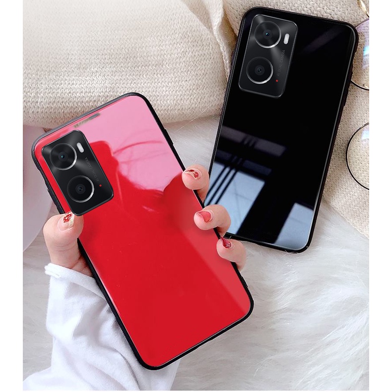 Ốp Lưng OPPO A76, A77s A96, A57 Mặt kính gương sáng bóng cao cấp