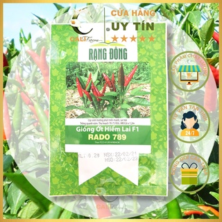 Hạt giống Ớt Hiểm Lai RADO 789 gói 0,2gr sai trái, cay nồng