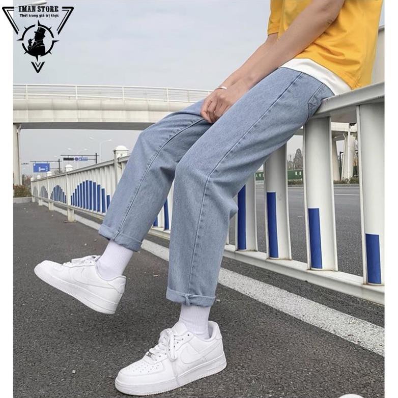 Quần Jean Baggy Nam ống suông rộng hot trend 2022