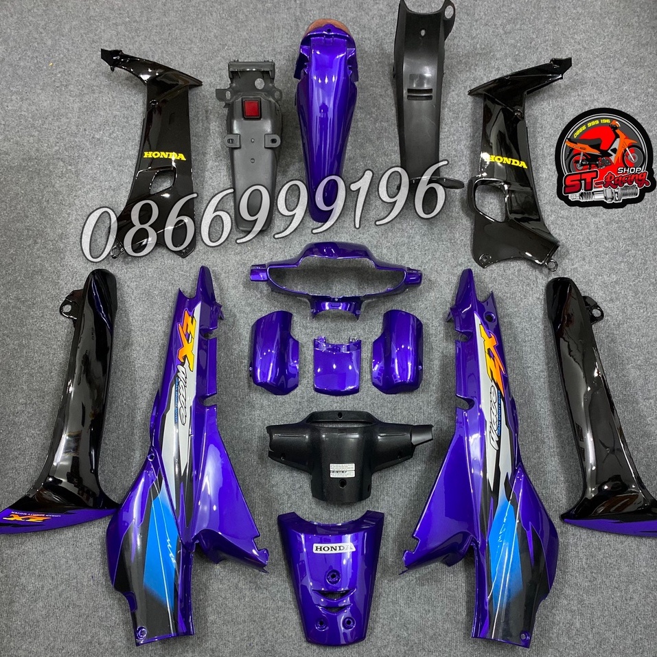 BỘ VỎ NHỰA WAVE ZX - WAVE ALPHA KÈM TEM