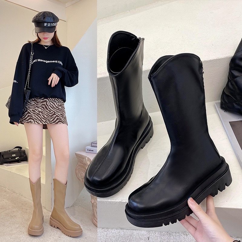 [Order] Boot nữ cao vừa da mềm đi chơi , shopping 2022 | BigBuy360 - bigbuy360.vn