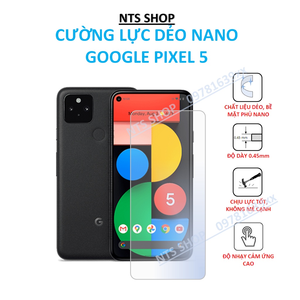 Dán cường lực dẻo bảo vệ màn hình google pixel 5