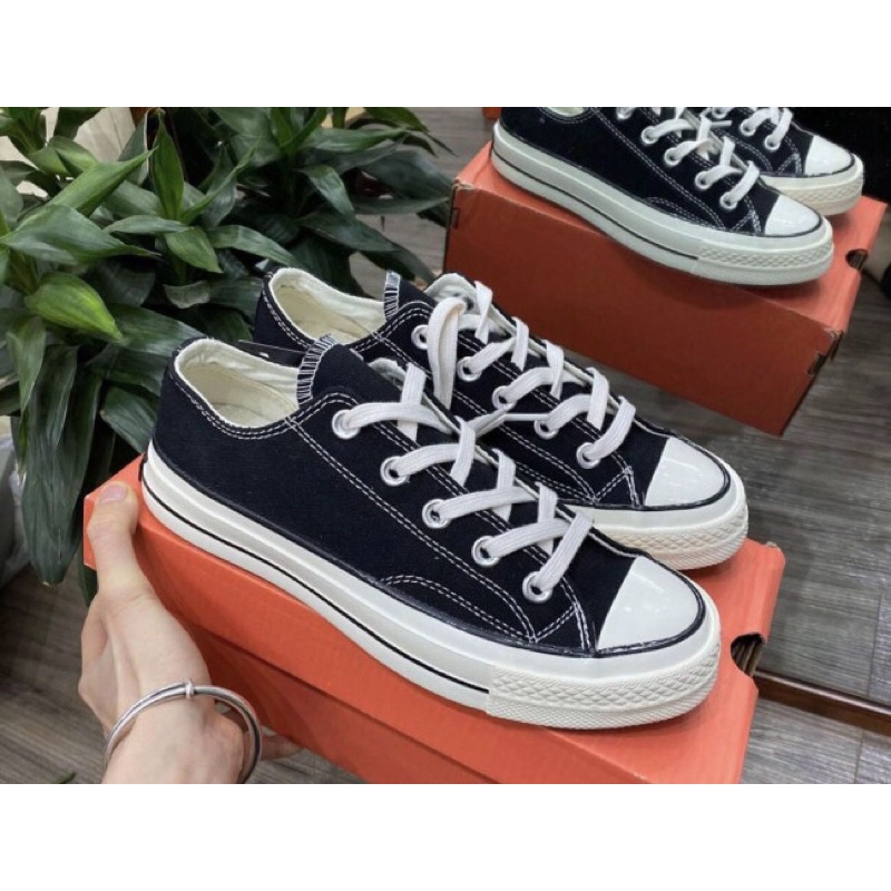 Giày Nam Nữ Giày Converse CV 1970s Cổ Thấp Đen Mũi Bóng Học Sinh Giá Rẻ