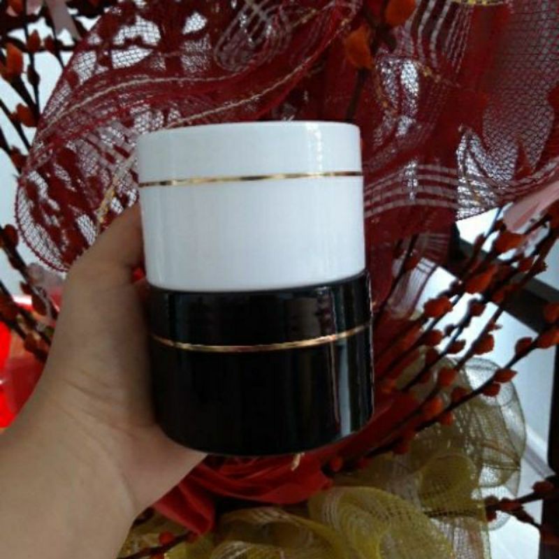 Hủ đựng kem body 100g- trắng đen - K100 | BigBuy360 - bigbuy360.vn