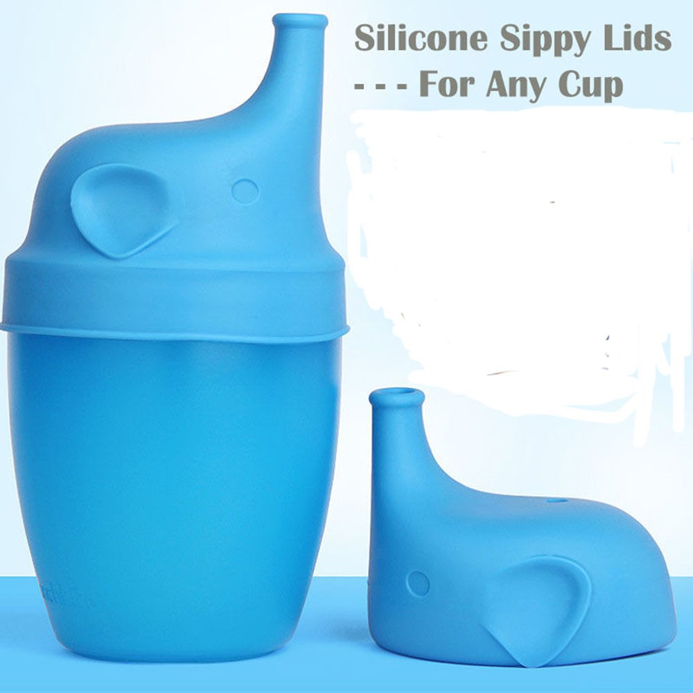 Ly silicone uống nước cho bé hình con voi