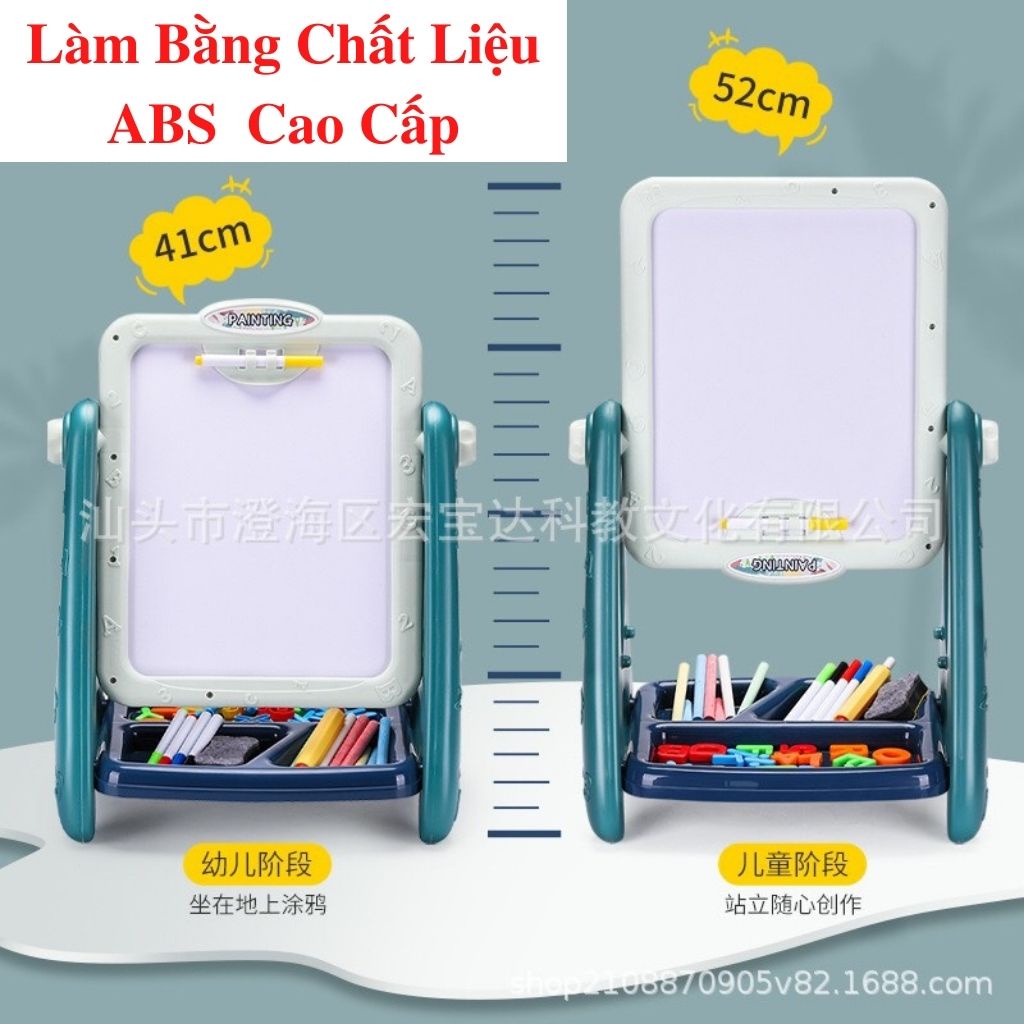 Bảng Vẽ Viết 2 Mặt Chân Chữ A  Loại To Chất Liệu ABS Cao Cấp Cho Bé Phát Triển Trí Não - Shop Bố Mốc